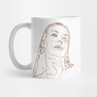 Girl minimalism art lines Mug